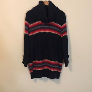 Cow neck gap sweater